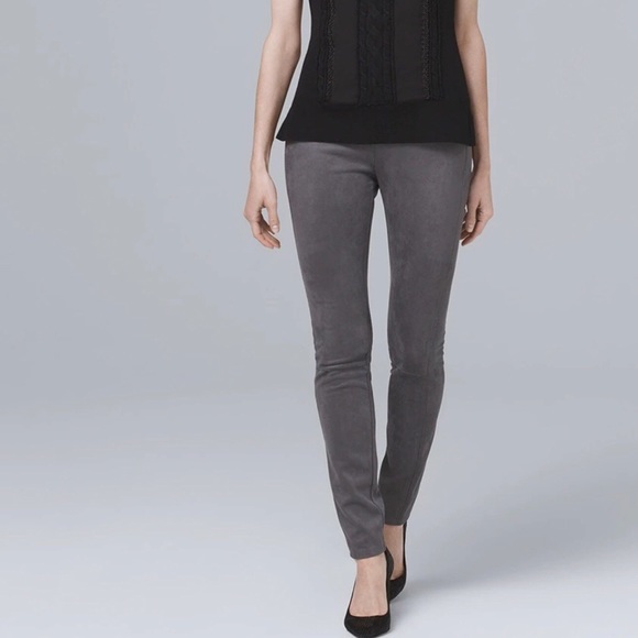 WHBM Ultra-Suede Leggings in Dusk/Gray | 0L - Picture 4 of 13
